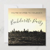 Invitation de Chicago Skyline Party (Devant)