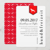 Invitation de chien Boxer (Devant / Derrière)