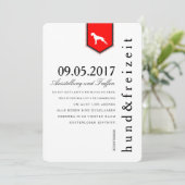 Invitation de chien Boxer (Debout devant)