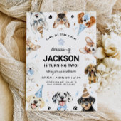 Invitation de chien, Chien chiot Invitation d'anni