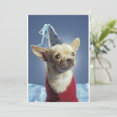 Invitation de chien de fête (Debout devant)