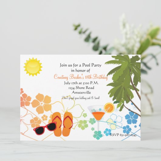 Invitation de Chillin d'été (Debout devant)