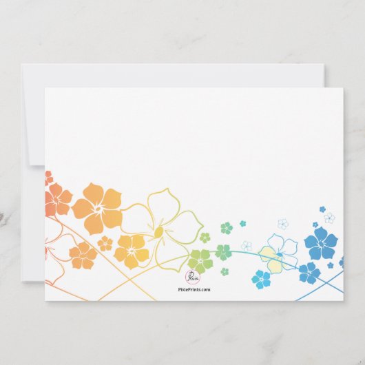 Invitation de Chillin d'été (Dos)