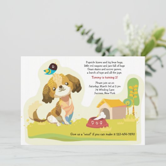 Invitation de chiot (Debout devant)