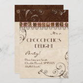 Invitation de Chocoholic's Delight Party (Devant / Derrière)