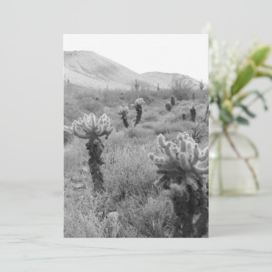 Invitation de Cholla Cactus (Debout devant)