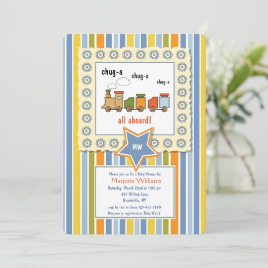 Invitation de Choo Choo (Debout devant)