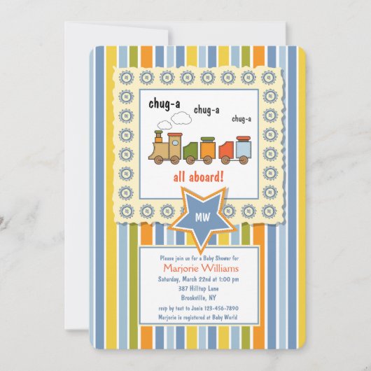 Invitation de Choo Choo (Devant)