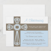 Invitation de Christening (Devant / Derrière)