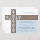 Invitation de Christening (Devant / Derrière)
