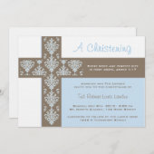 Invitation de Christening (Devant / Derrière)