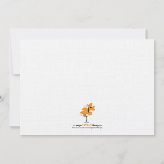 Invitation de Christening (Dos)