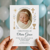 Invitation de Christening de bébé neutre