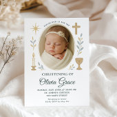 Invitation de Christening de bébé neutre