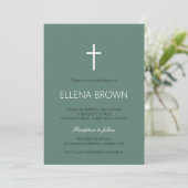 Invitation de Christening minimaliste (Debout devant)