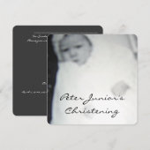 Invitation de Christening (Vintage) (Devant / Derrière)