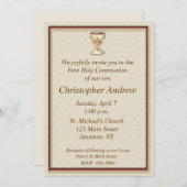 Invitation de Christian Chalice (Devant / Derrière)