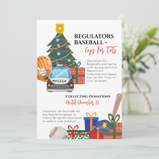 Invitation de Christmas Toy Drive (Debout devant)