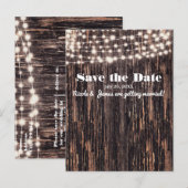 Invitation de chute de lumières de bois d'écorce r (Devant / Derrière)