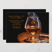 Invitation de Cigar et de Brandy (Devant / Derrière)