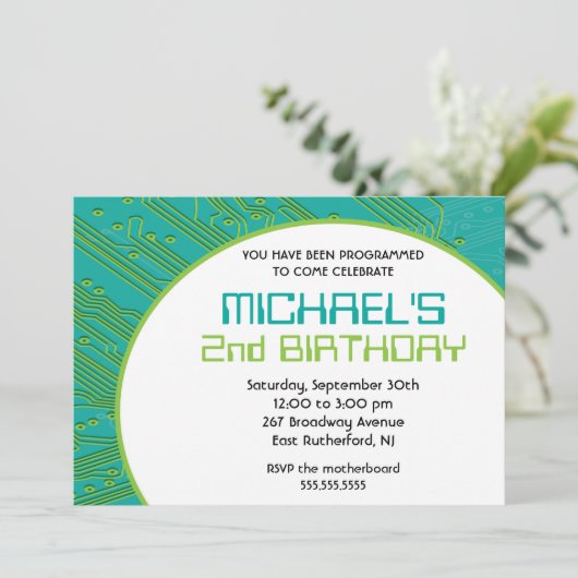 Invitation de circuit Board (Debout devant)