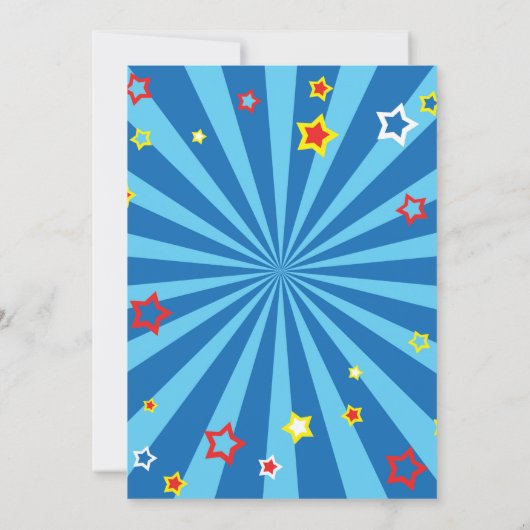 Invitation de Circus Party pour le 2e anniversaire (Dos)