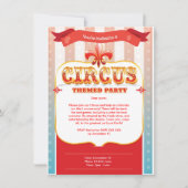 Invitation de cirque (Devant)