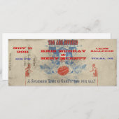 Invitation de cirque vintage (Devant / Derrière)