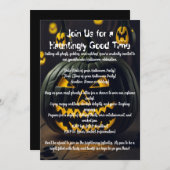 Invitation de citrouilles d'Halloween (Devant / Derrière)