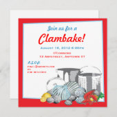 Invitation de Clambake (Devant / Derrière)