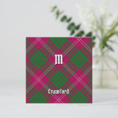 Invitation de Clan Crawford Tartan (Debout devant)