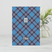Invitation de Clan Elliot Tartan antique (Debout devant)