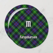 Invitation de Clan Farquharson Tartan (Devant / Derrière)