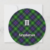 Invitation de Clan Farquharson Tartan (Devant)