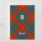 Invitation de Clan Fraser Tartan (Devant)