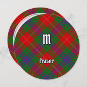 Invitation de Clan Fraser Tartan (Devant / Derrière)