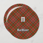 Invitation de Clan MacAlister Tartan (Devant / Derrière)
