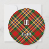 Invitation de Clan MacGill Tartan (Devant)