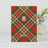 Invitation de Clan MacGill Tartan (Debout devant)