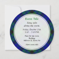 Invitation de Clan MacKay Tartan