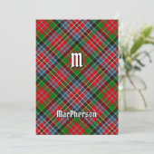 Invitation de Clan MacPherson Tartan (Debout devant)