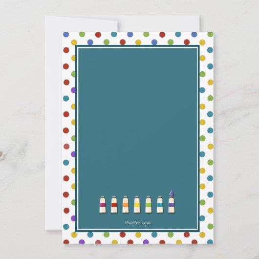 Invitation de classe Art (Dos)