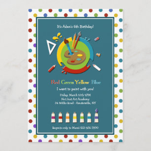 Invitation de classe Art