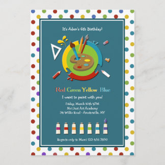 Invitation de classe Art