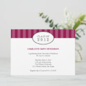 Invitation de classe de graduation de maroon de bo (Debout devant)