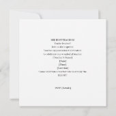 Invitation de classe Meilleur Professeur Abeille | (Dos)