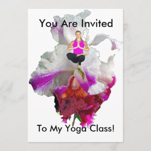 INVITATION DE CLASSE YOGA - POSTURE YOGA SUR ORCHI
