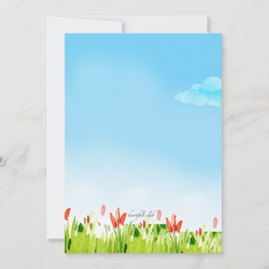 Invitation de clôture de poche (Dos)