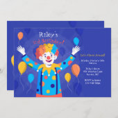 Invitation de Clown (Devant / Derrière)