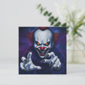 Invitation de clown effrayant (Debout devant)